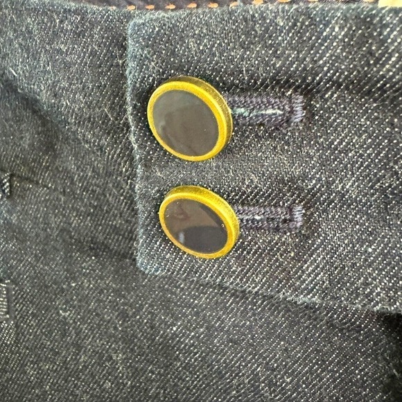 Anthropologie Essential Slim Cropped Jeans Dark Wash Denim Womens Size 6 - Picture 3 of 10